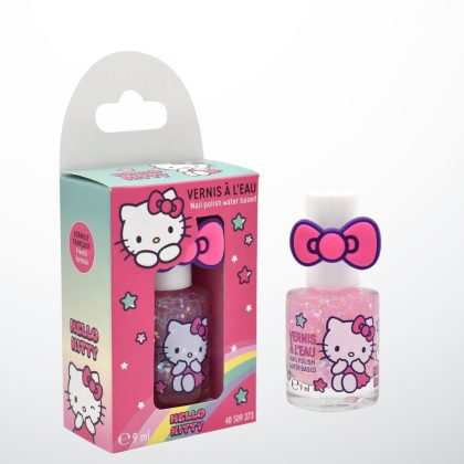Եղունգի լաք ջրային հիմքով և մատանի Hello Kitty