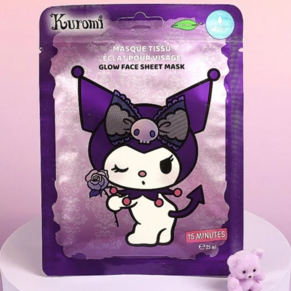 Դեմքին փայլ հաղորդող դիմակ Kuromi - Image 2