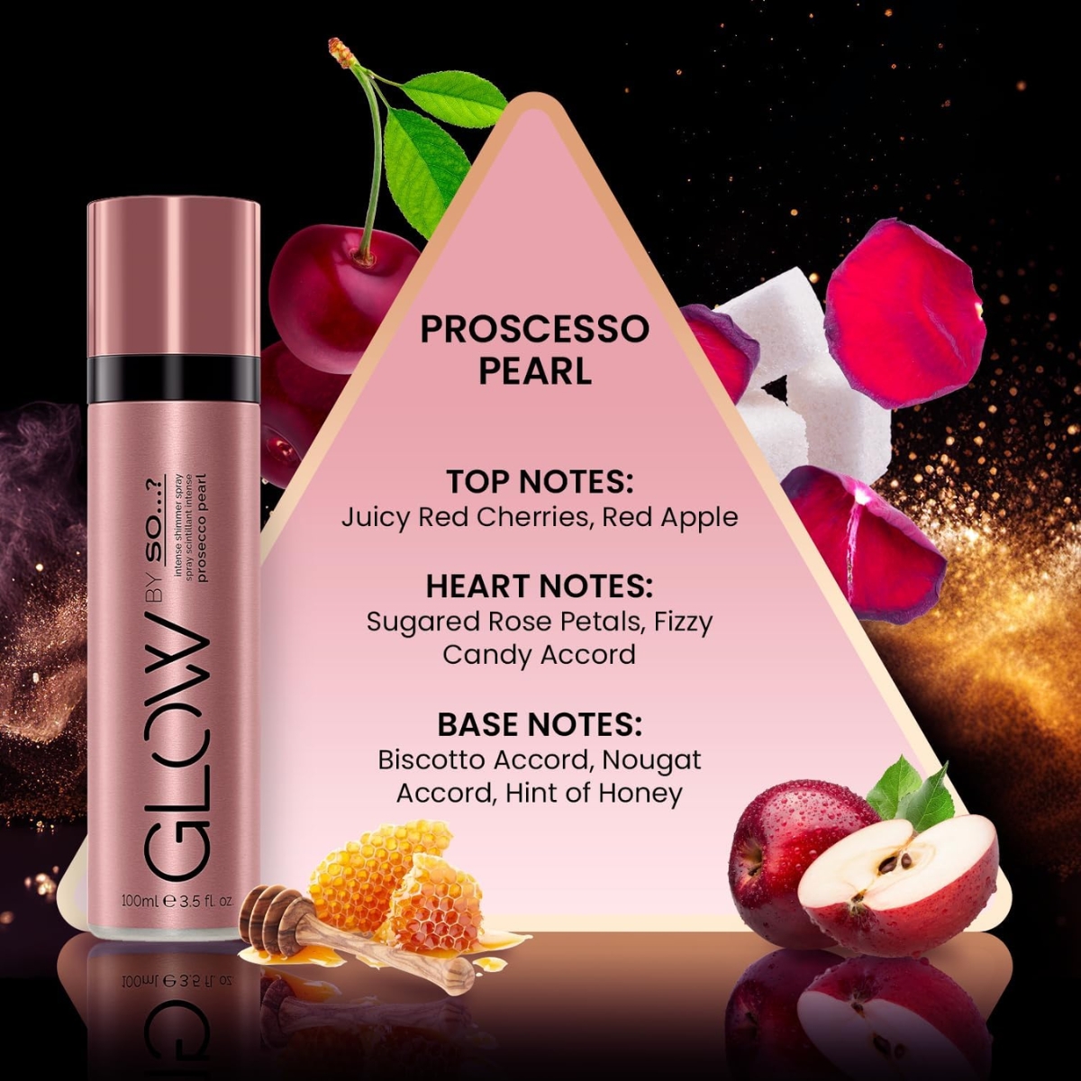 Մարմնի փայլ հայլայթեր So...? Prosecco Pearl 100 մլ - Image 3