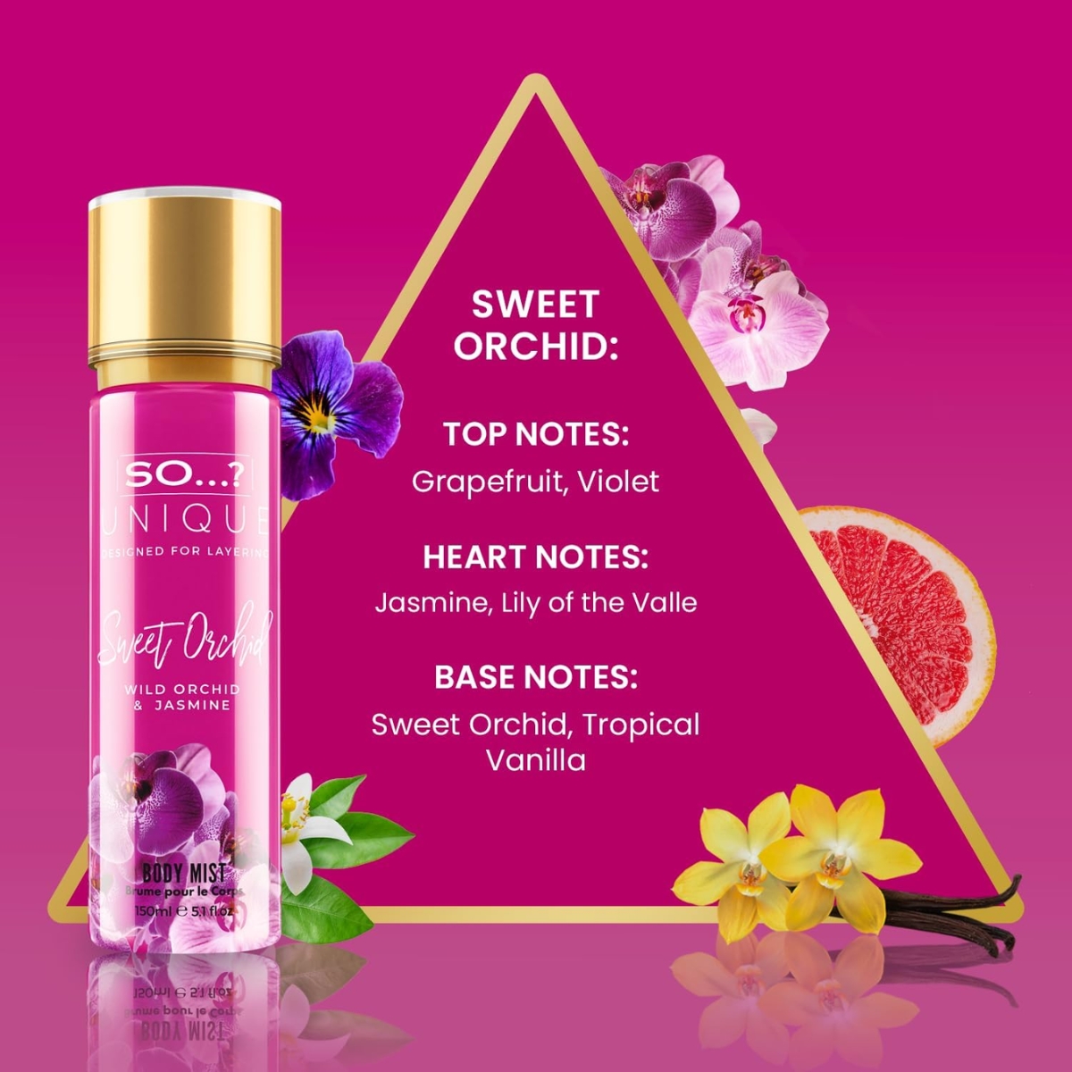 Մարմնի սփրեյ So...? Sweet orchid 150 մլ - Image 3