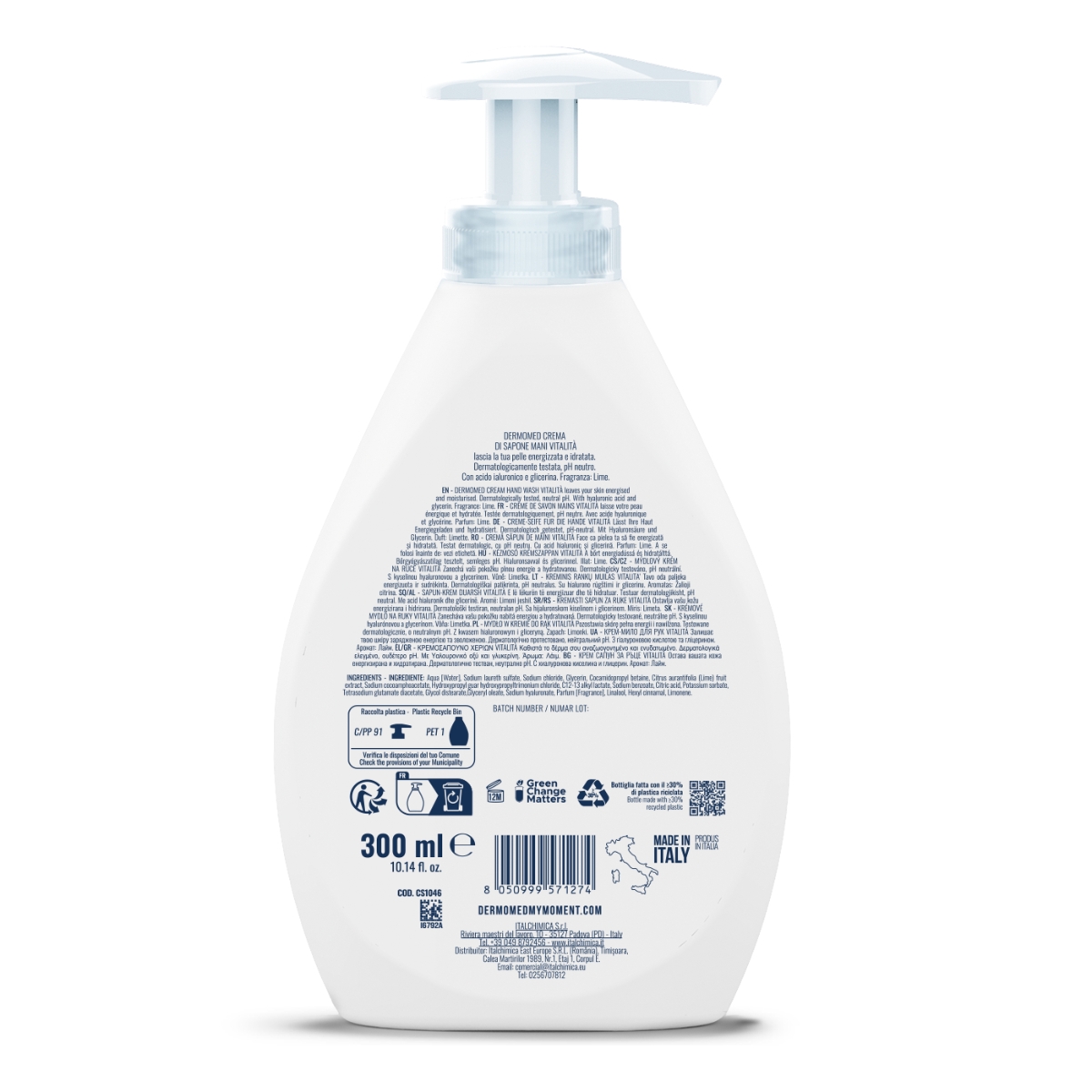 Ձեռքի հեղուկ օճառ Vitalita Lime, 300 մլ - Image 2